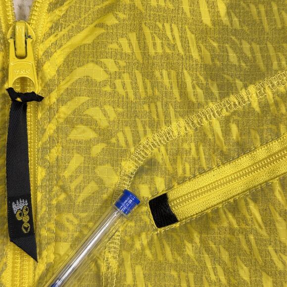 Vintage Adidas Equipment Jacket Mens Medium Zip Up Windbreaker Retro 90s Yellow - Picture 9 of 12